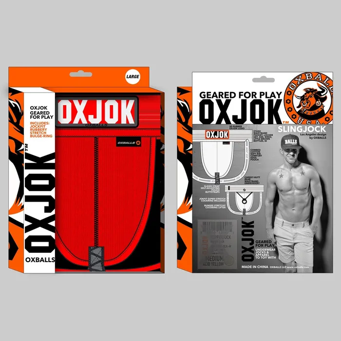 Slingjock Upthrust SliderStrap Jock Red Hot Xl OXJok Anal Slingjock Upthrust SliderStrap Jock Red Hot Xl OXJok Anal