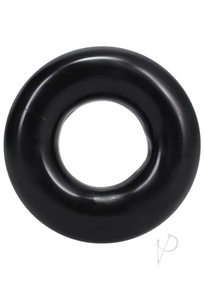 Doc Johnson Enterprises Male Sex Toys Rock Solid 3x Donut CRing Black Achieve LongLasting Erections with Comfort Safety