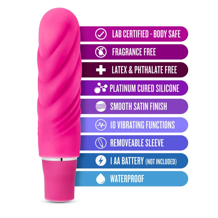 Luxe By Blush Nimbus Fuchsia 475Inch Vibrating Mini Vibrator Blush Vibrators