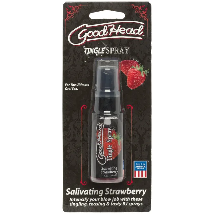Goodhead Tingle Spray 1 Fl Oz Salivating Strawberry Doc Johnson Vibrators Goodhead Tingle Spray 1 Fl Oz Salivating Strawberry Doc Johnson Vibrators
