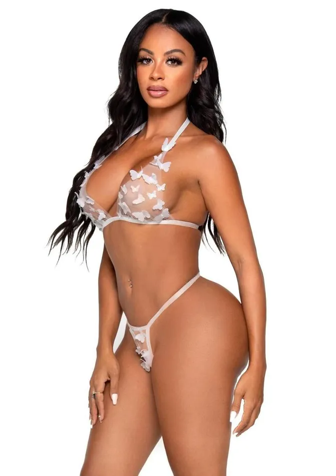 Leg Avenue Sheer Butterfly Applique Bra Top and GString Panty Leg Avenue Female Sex Toys Leg Avenue Sheer Butterfly Applique Bra Top and GString Panty Leg Avenue Female Sex Toys