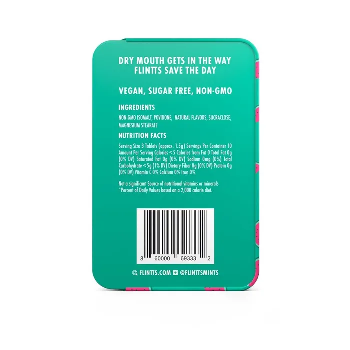 Flintts Mints Vibrators Flintts Mouth Mints Cool Watermelon FStrength 100