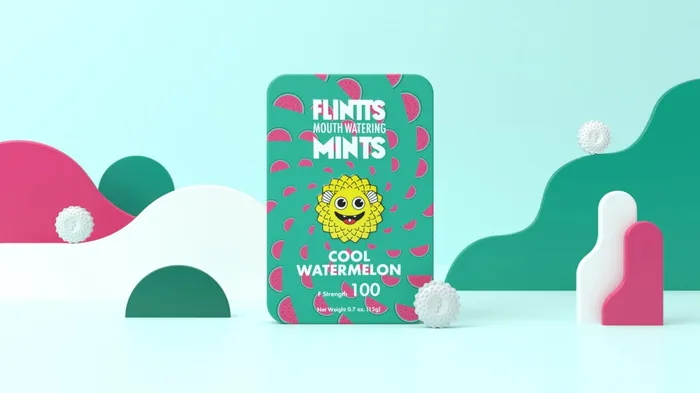 Flintts Mints Vibrators Flintts Mouth Mints Cool Watermelon FStrength 100