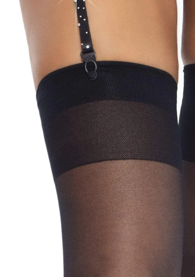 Leg Avenue Bodystockings Playsuits Rhinestone Garter Belt One Size Black Leg Avenue Bodystockings Playsuits Rhinestone Garter Belt One Size Black