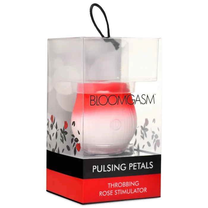 Pulsing Petals Throbbing Rose Stimulator Red XR Brands inmi Vibrators