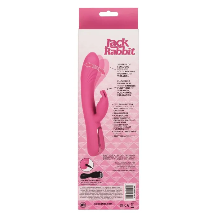 Vibrators CalExotics Jack Rabbit Elite Rocking Rabbit Pink Vibrators CalExotics Jack Rabbit Elite Rocking Rabbit Pink