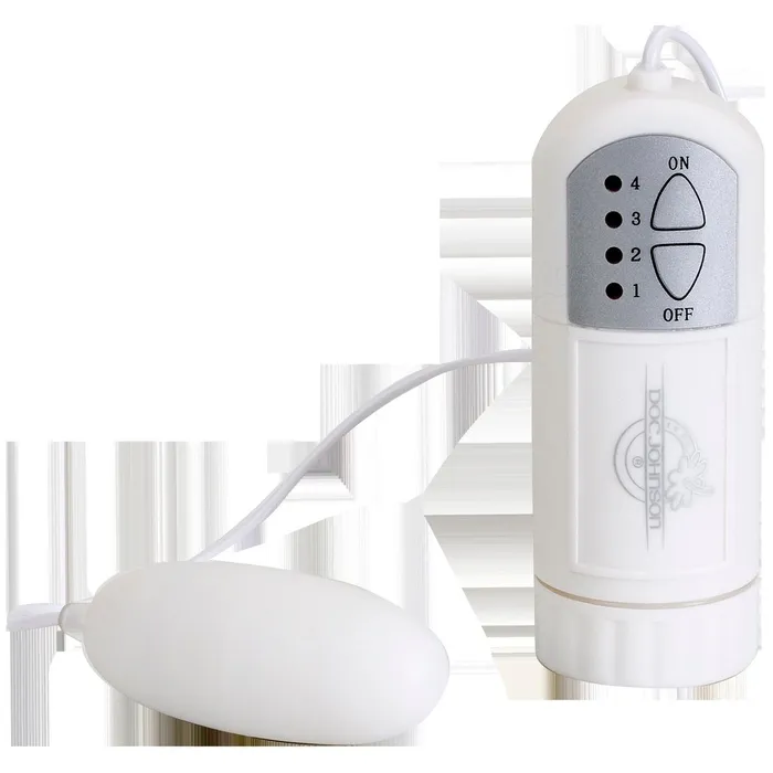 Vibrators Doc Johnson White Nights Bullet and Controller White