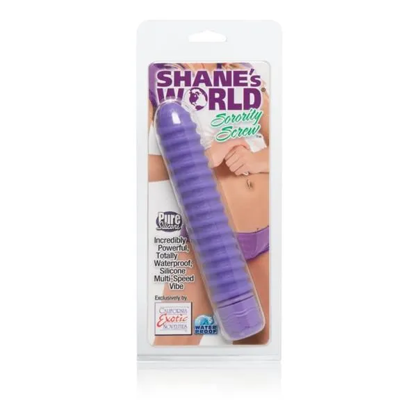California Exotics Female Sex Toys Shanes World Sorority Screw Waterproof Silicone Vibrator