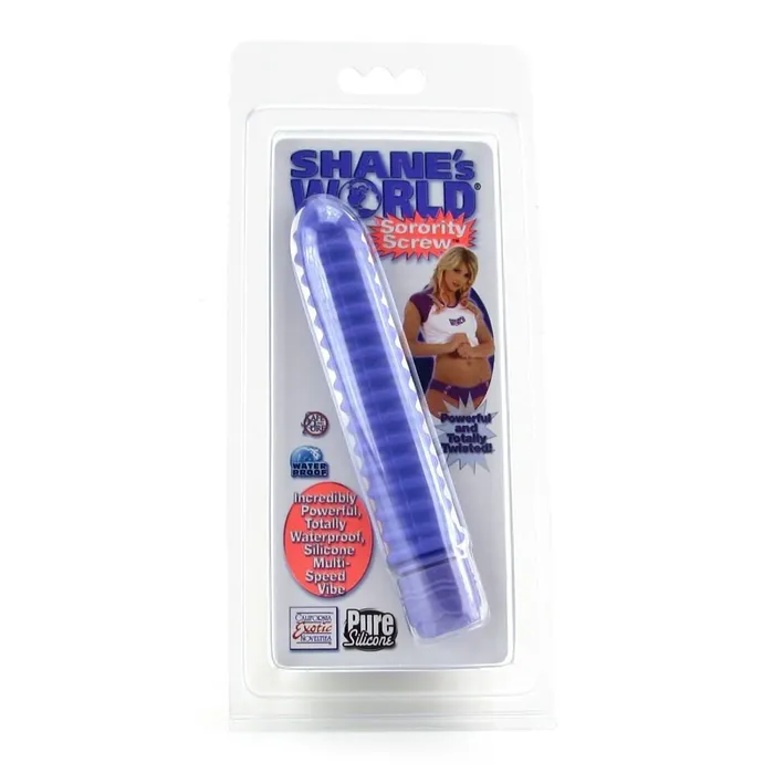 California Exotics Female Sex Toys Shanes World Sorority Screw Waterproof Silicone Vibrator