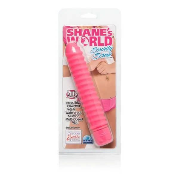 California Exotics Female Sex Toys Shanes World Sorority Screw Waterproof Silicone Vibrator