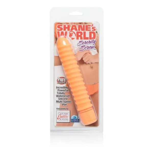 California Exotics Female Sex Toys Shanes World Sorority Screw Waterproof Silicone Vibrator
