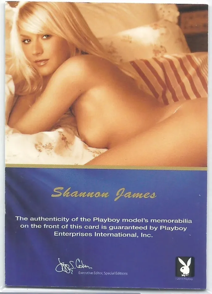 Dans Cards Vibrators Playboy Centerfold Update 5 Shannon James Memorabilia Card