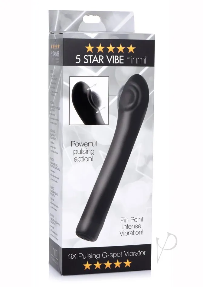 Inmi Vibrators Inmi 5 Star 9x Pulsing Gspot Vibe Black