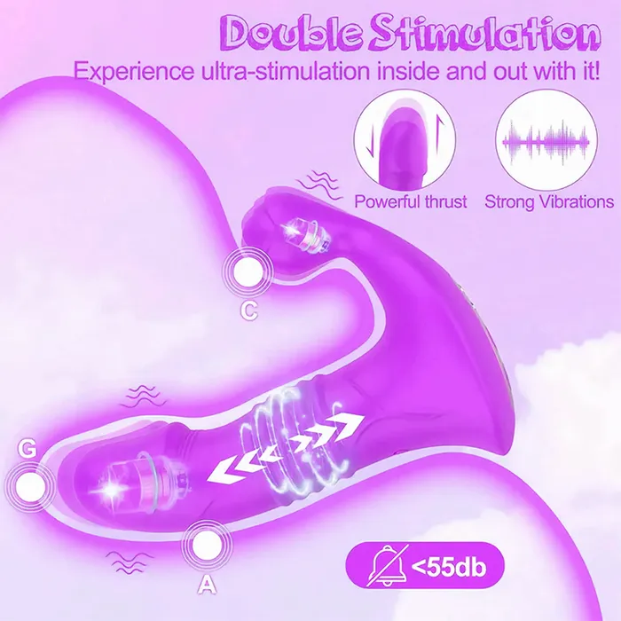 Oronova Vibrators AppControlled Thrusting Realistic Vibrator with Vibration