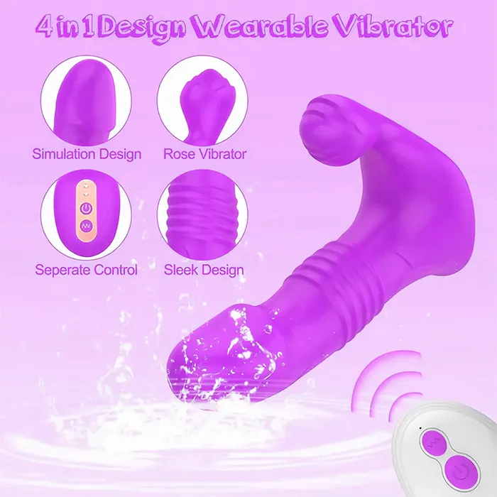 Oronova Vibrators AppControlled Thrusting Realistic Vibrator with Vibration