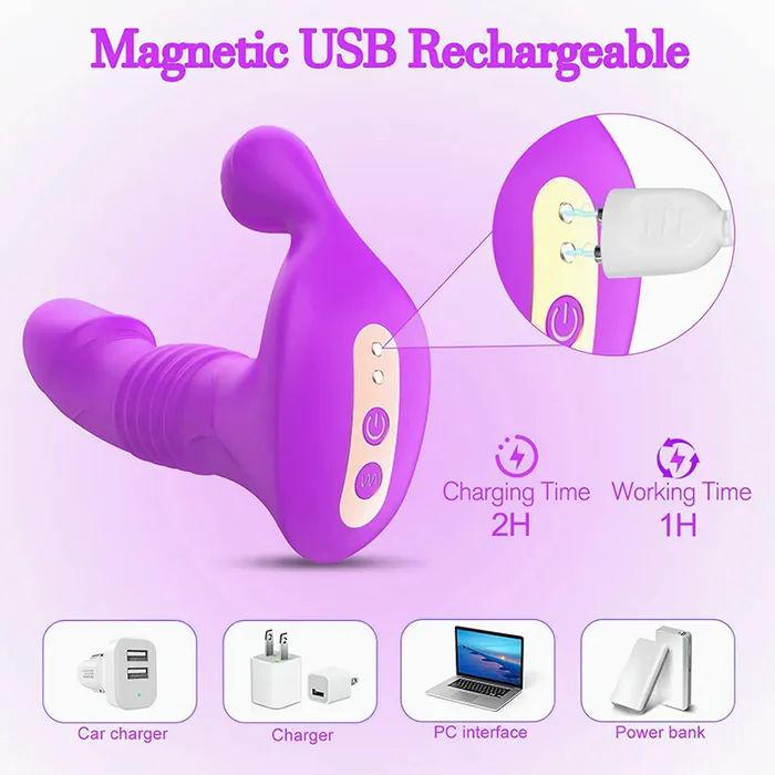 Oronova Vibrators AppControlled Thrusting Realistic Vibrator with Vibration