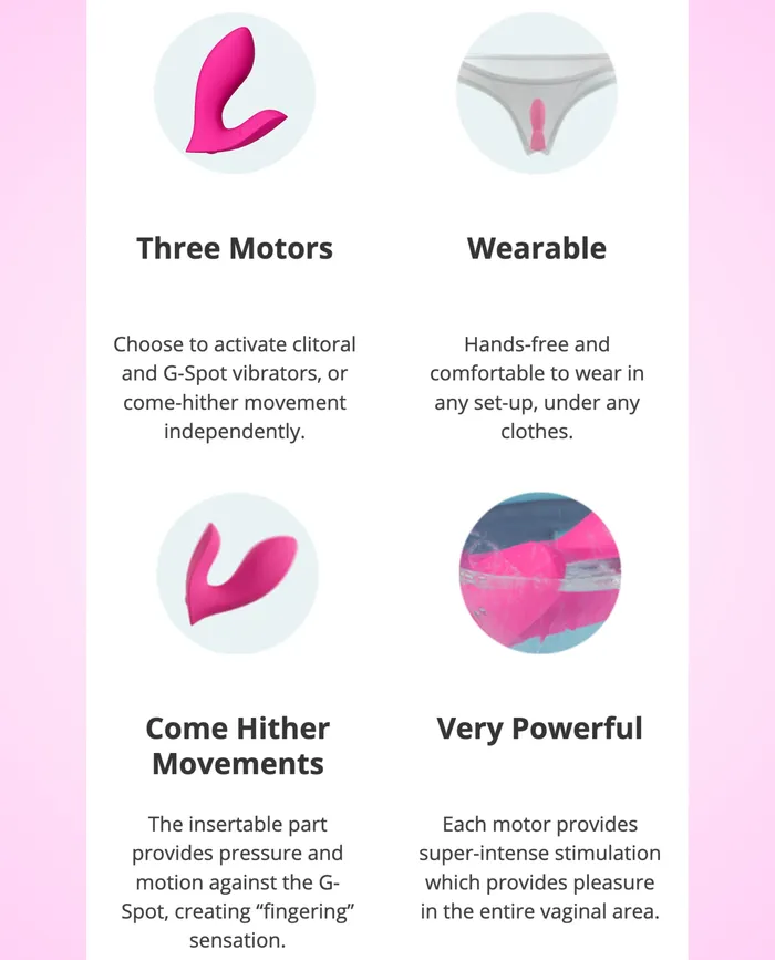 Vibrators DURIO Lovense Flexer AppControlled Panties Vibrator