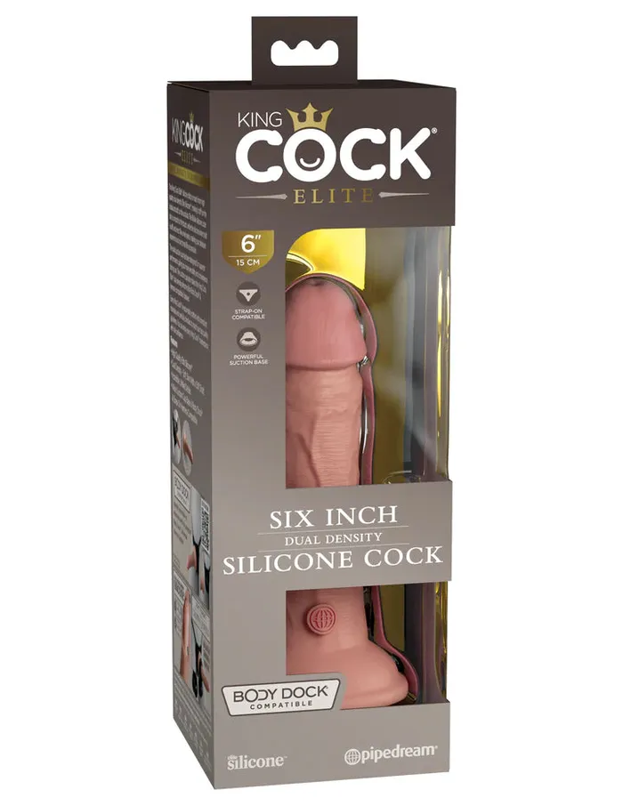 6 Silicone Dual Density Cock Pipedream Dildos
