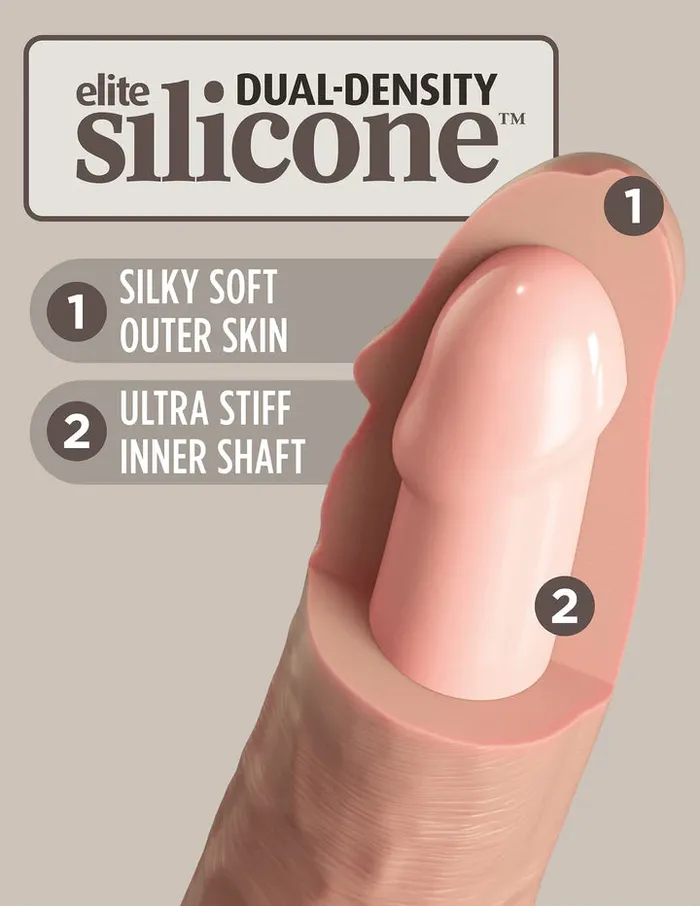6 Silicone Dual Density Cock Pipedream Dildos