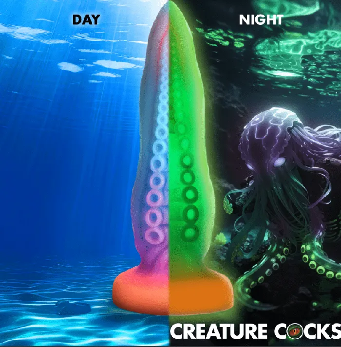 Creature Cocks Creature Cocks TentaCock GlowInTheDark Silicone Dildo Dildos