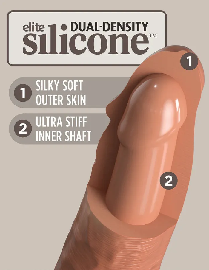 Pipedream Dildos 6 Silicone Dual Density Cock