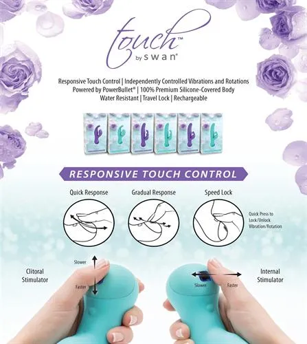SWAN PREMIUM LINE Vibrators Touch Duo by SWAN SWAN PREMIUM LINE Vibrators Touch Duo by SWAN