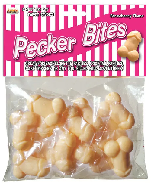 Vibrators Hott Products Chewable Strawberry Pecker Bites
