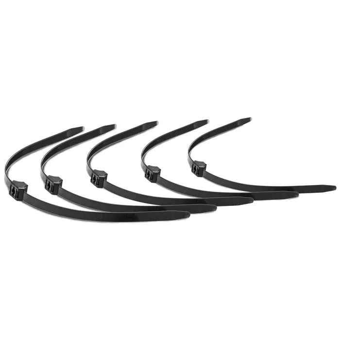 Anal Master Series 5pk Misbehaved Black Zip Tie Police Cuffs