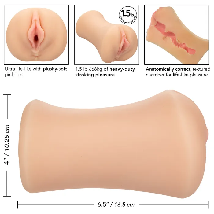 California Exotics Male Sex Toys Stroke It Juicy Pussy HeavyDuty Masturbator