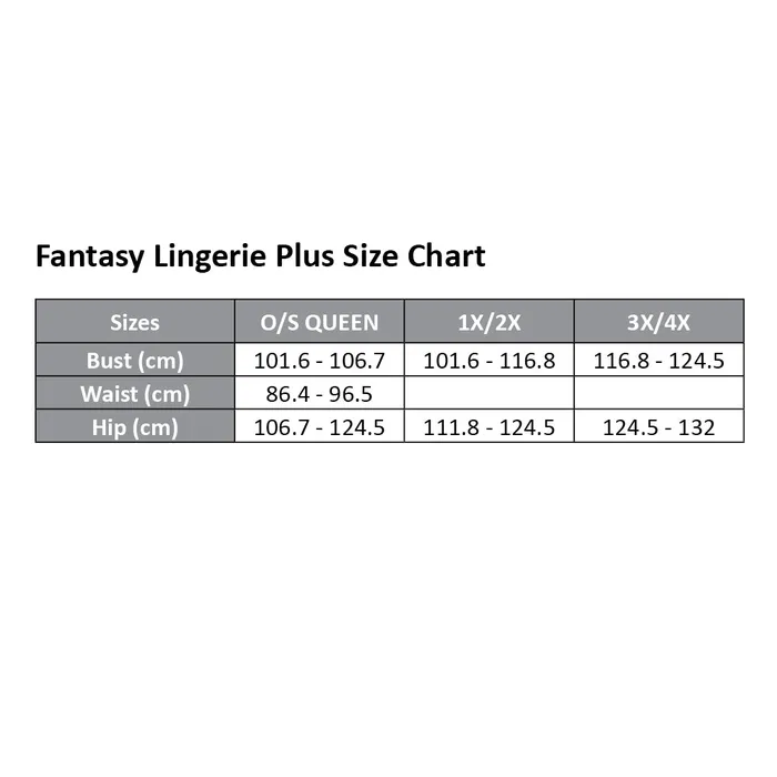 Fantasy Lingerie Mixed Signals Back Seam Teddy Bodystocking Curvy Fantasy Lingerie Bodystockings Playsuits