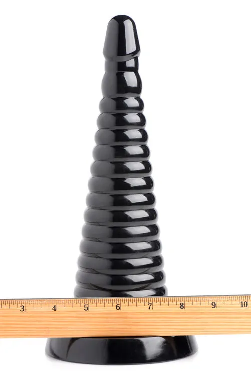 Male Sex Toys Giant Ribbed Anal Cone Master Series