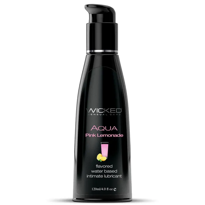 Wicked Wicked Aqua Flavoured WaterBased Lubricant Pink Lemonade Vibrators